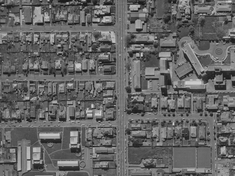 407 Durham Street North from the air, 1970-1974