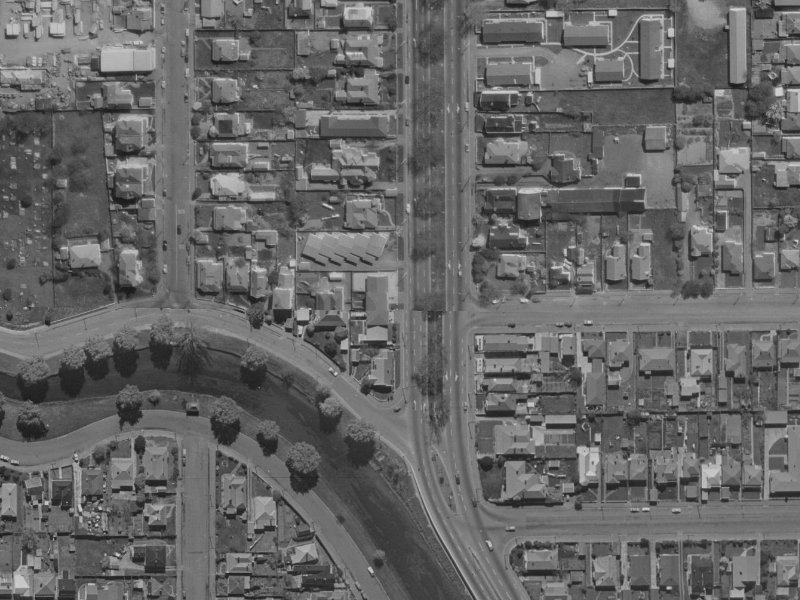 261 Fitzgerald Avenue from the air, 1970-1974