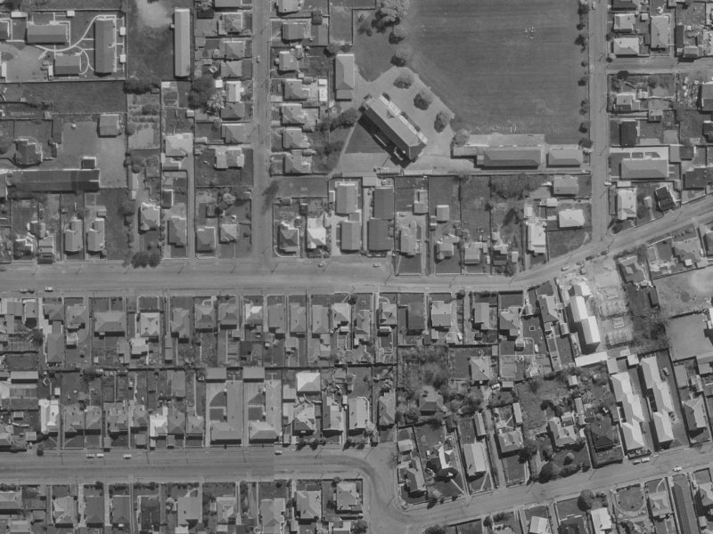 43B Alexandra Street from the air, 1970-1974