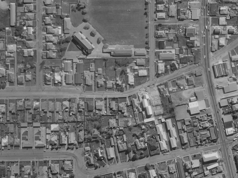 61a Alexandra Street from the air, 1970-1974
