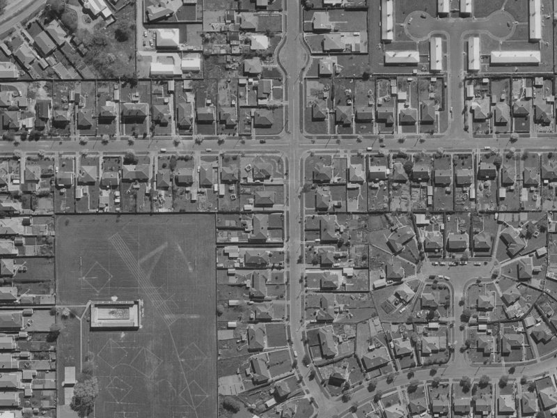 25 Holland Street from the air, 1970-1974