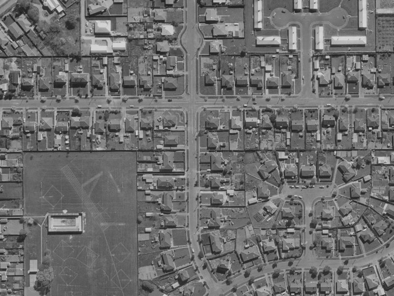 18 Holland Street from the air, 1970-1974