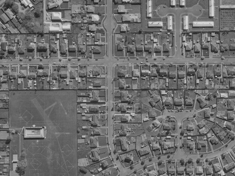 20 Holland Street from the air, 1970-1974