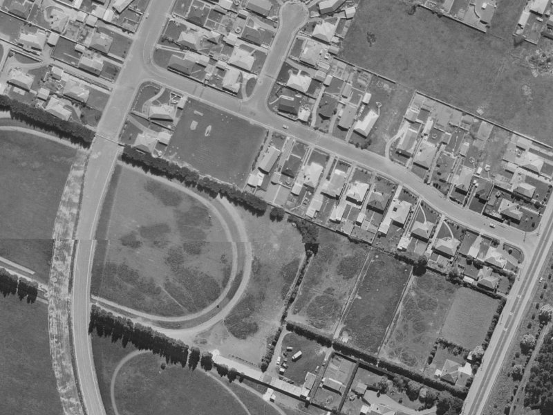 Masham Road from the air, 1970-1974