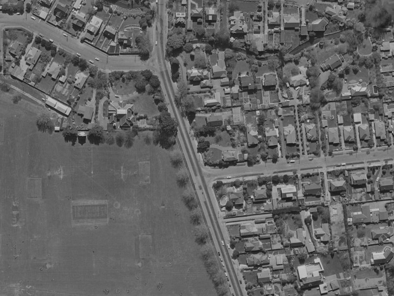 102 Straven Road from the air, 1970-1974