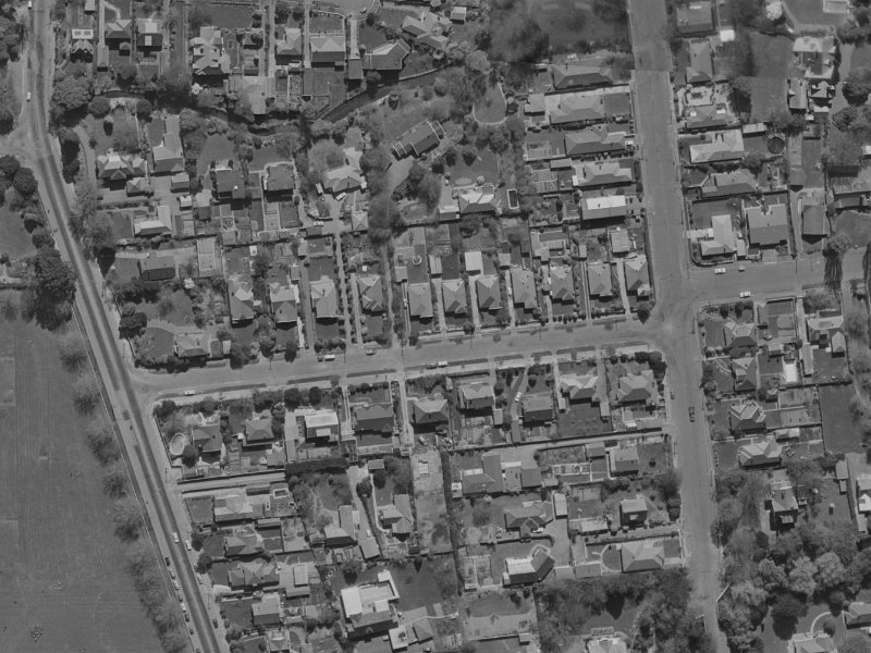 Rochdale Street from the air, 1970-1974