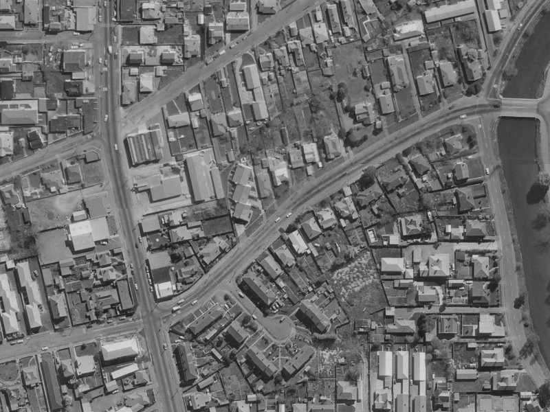 24 Swanns Road from the air, 1970-1974