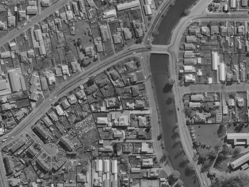 197 River Road from the air, 1970-1974