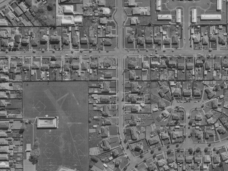 23 Holland Street from the air, 1970-1974