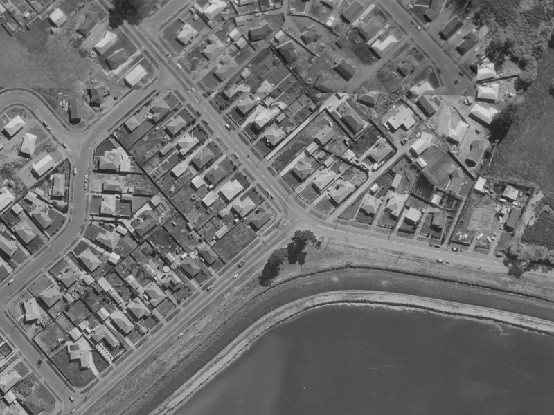 416 Breezes Road from the air, 1970-1974