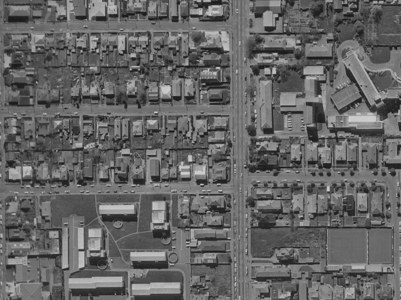 45 Conference Street from the air, 1970-1974