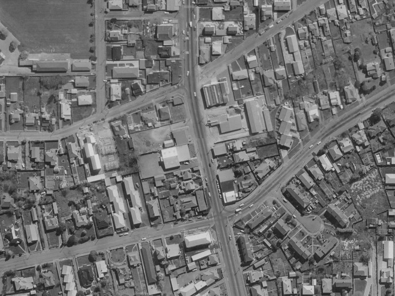 240-246 Stanmore Road from the air, 1970-1974
