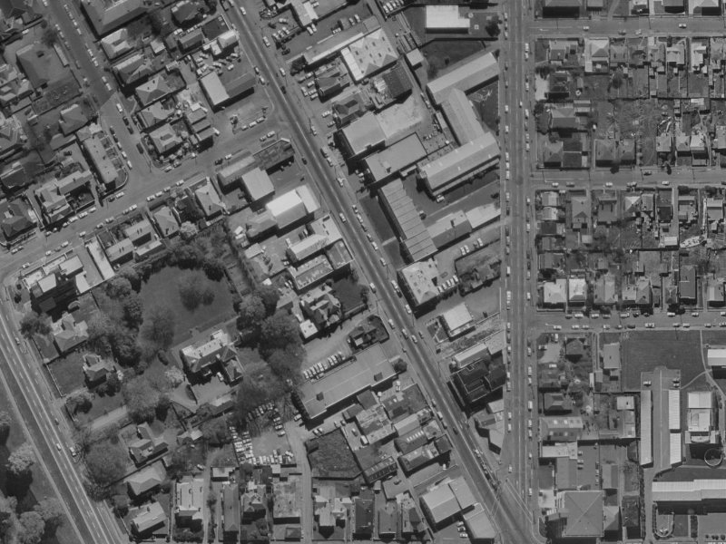 108E Victoria Street from the air, 1970-1974