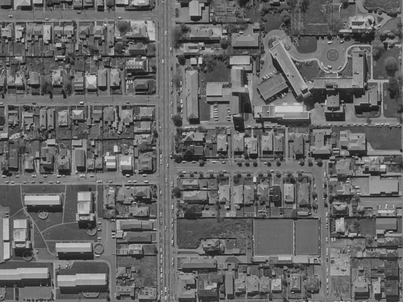 46 Gracefield Avenue from the air, 1970-1974