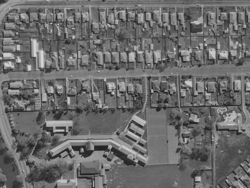 30 Cowlishaw Street from the air, 1970-1974