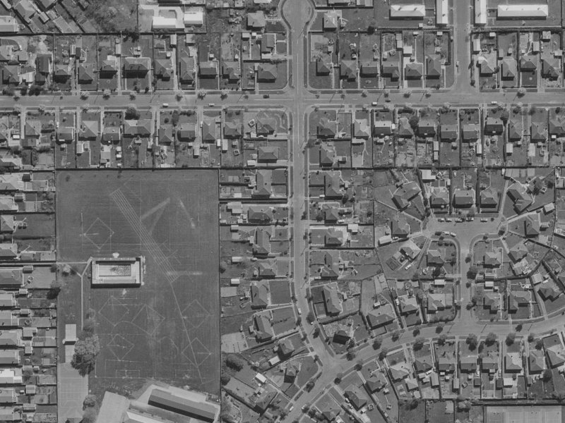19 Holland Street from the air, 1970-1974