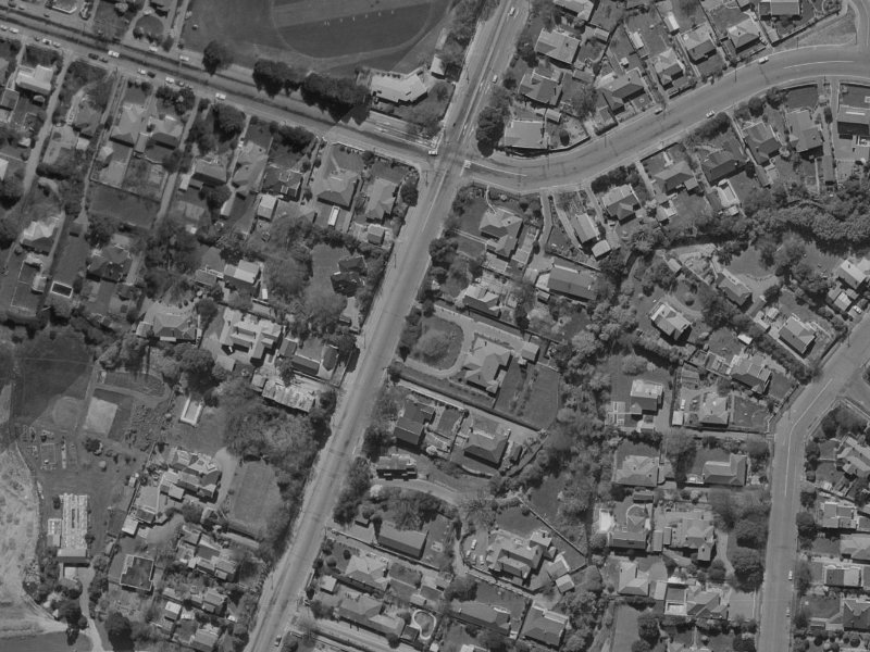 92 Clyde Road from the air, 1970-1974
