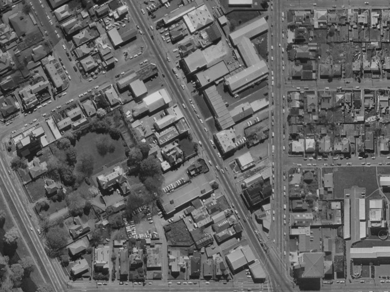 137 Victoria Street from the air, 1970-1974