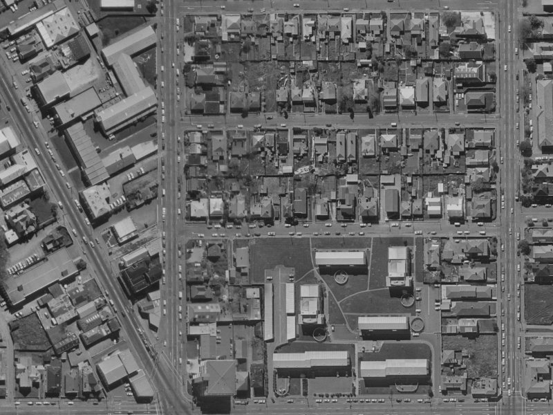13 Conference Street from the air, 1970-1974