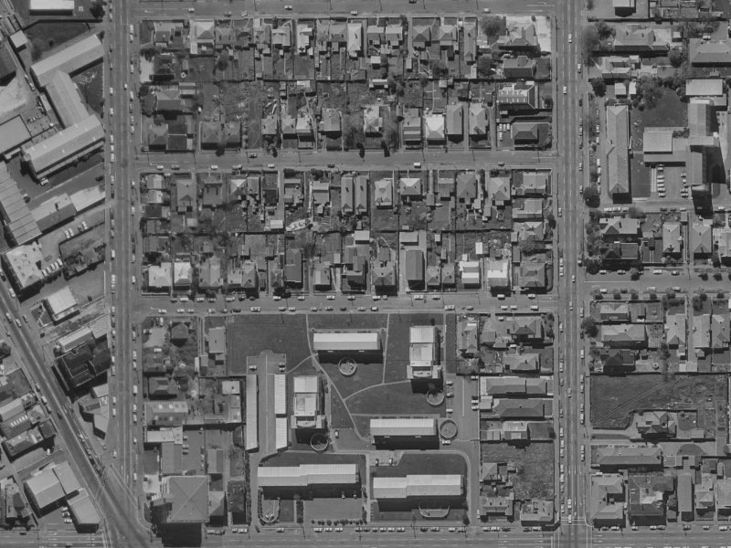 23 Conference Street from the air, 1970-1974