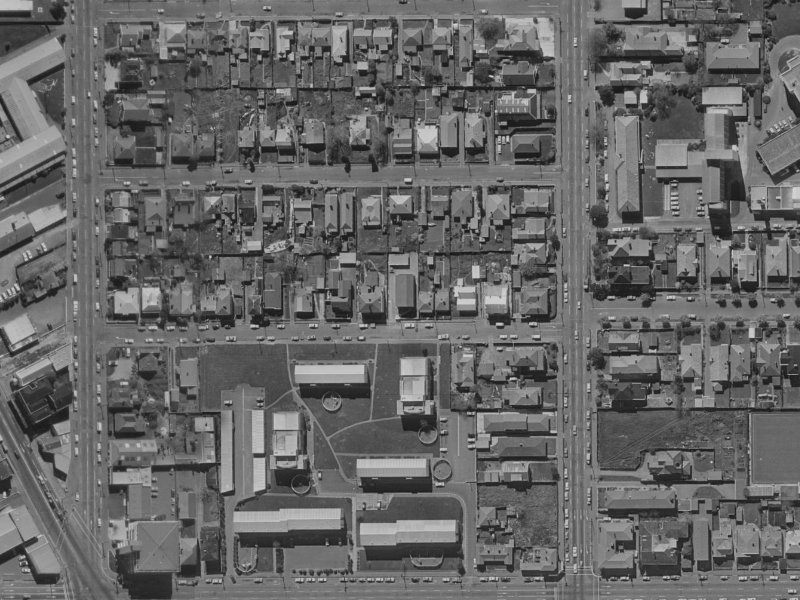 31 Conference Street from the air, 1970-1974