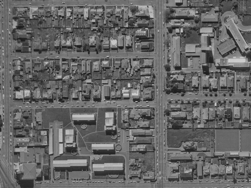 37 Conference Street from the air, 1970-1974