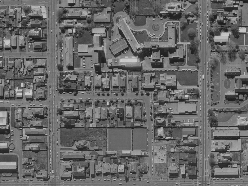 38 Gracefield Avenue from the air, 1970-1974