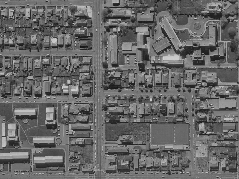 34 Gracefield Avenue from the air, 1970-1974