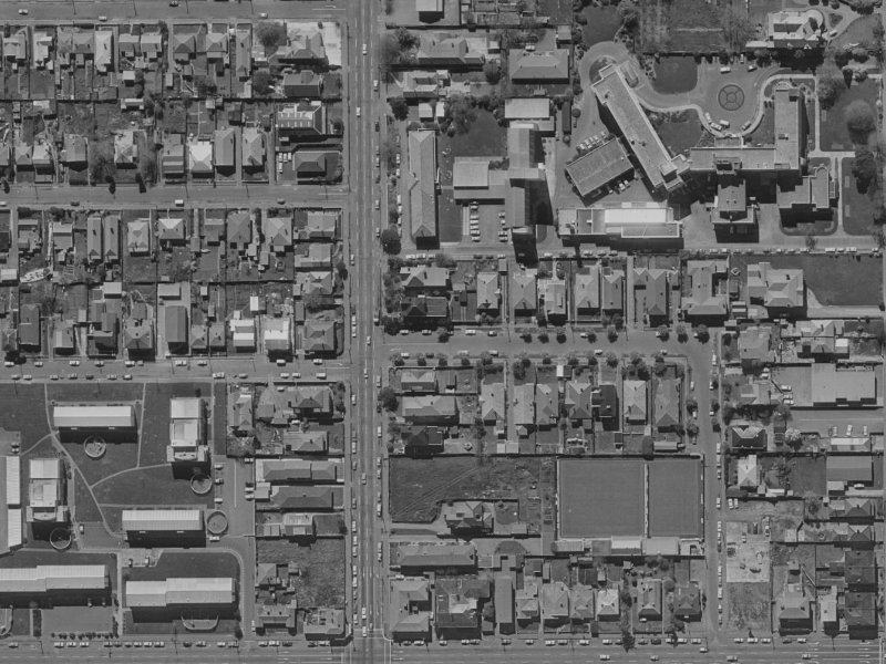 24 Gracefield Avenue from the air, 1970-1974