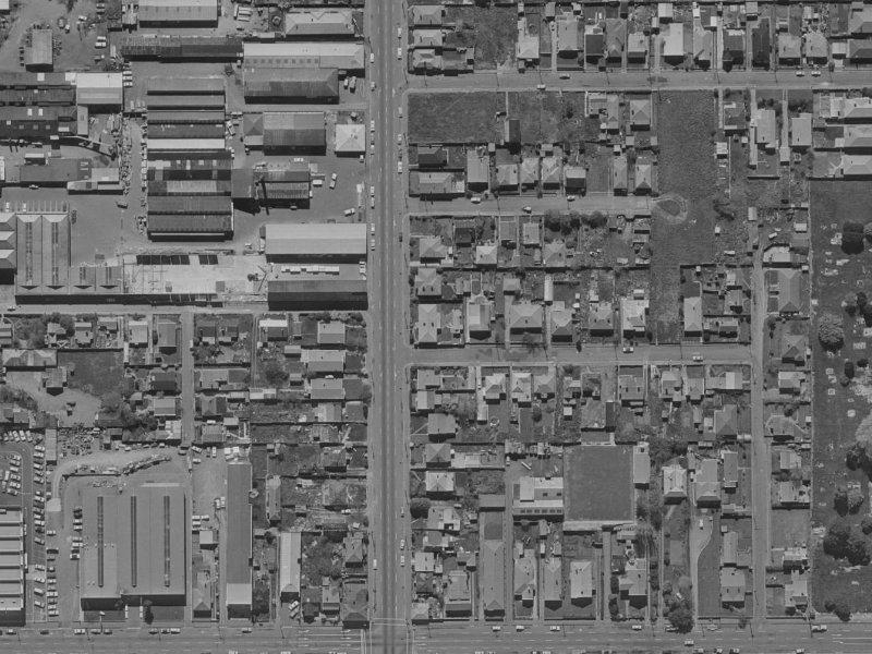 374 Madras Street from the air, 1970-1974