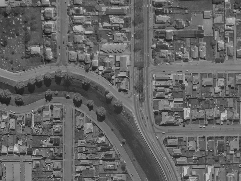 383 Cambridge Terrace from the air, 1970-1974