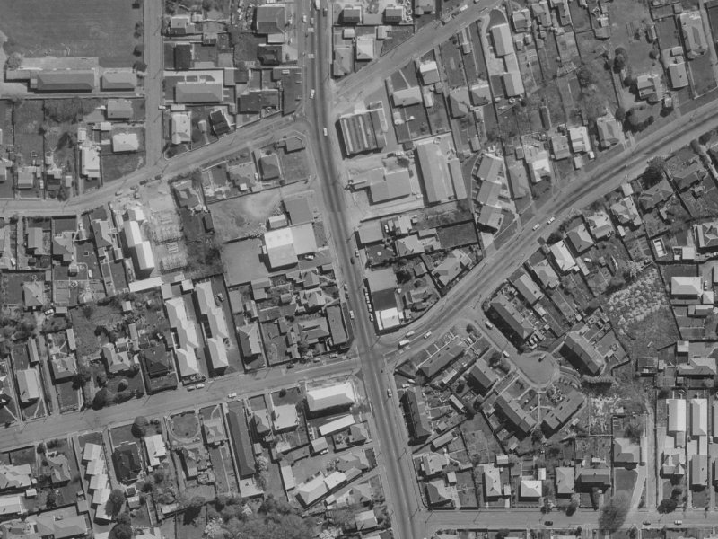 232 Stanmore Road from the air, 1970-1974