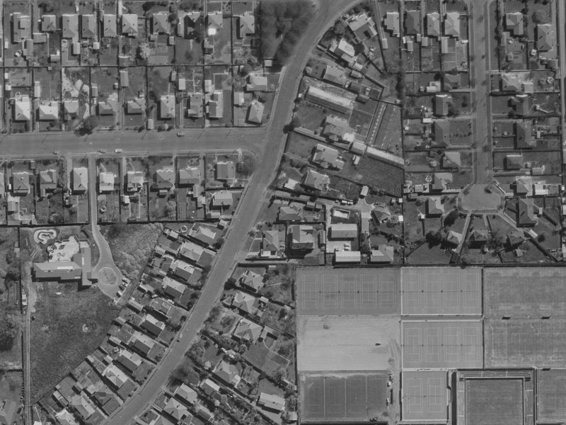 50 Patten Street from the air, 1970-1974