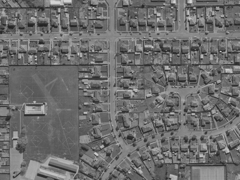 12 Holland Street from the air, 1970-1974