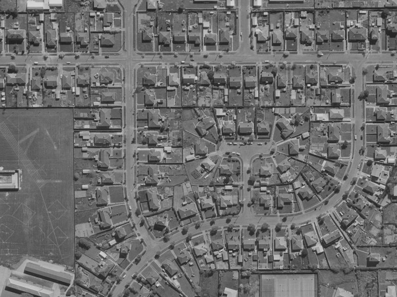 7 Hartnell Place from the air, 1970-1974