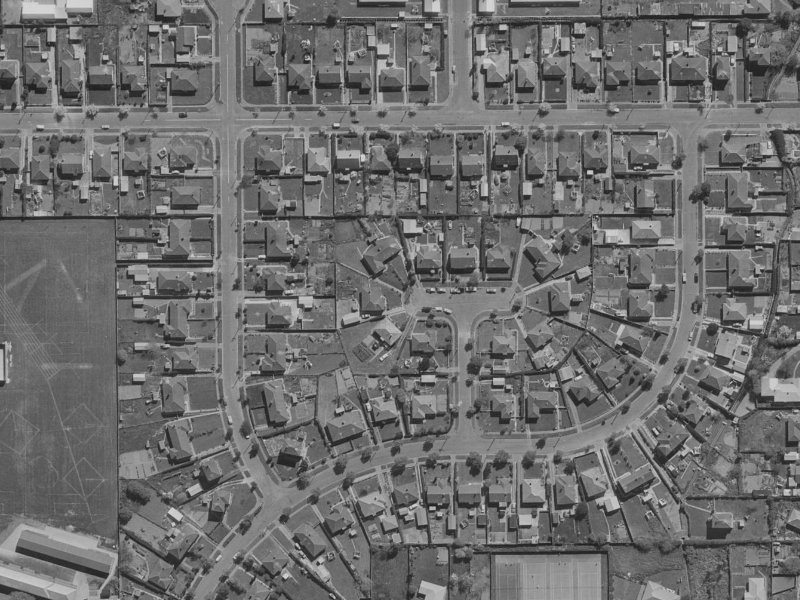 11A Hartnell Place from the air, 1970-1974