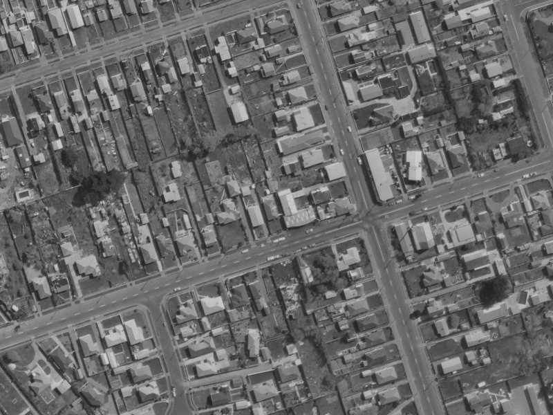 62B Bridge Street from the air, 1970-1974