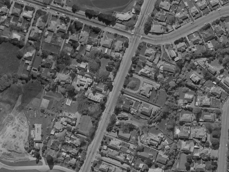 87 Clyde Road from the air, 1970-1974