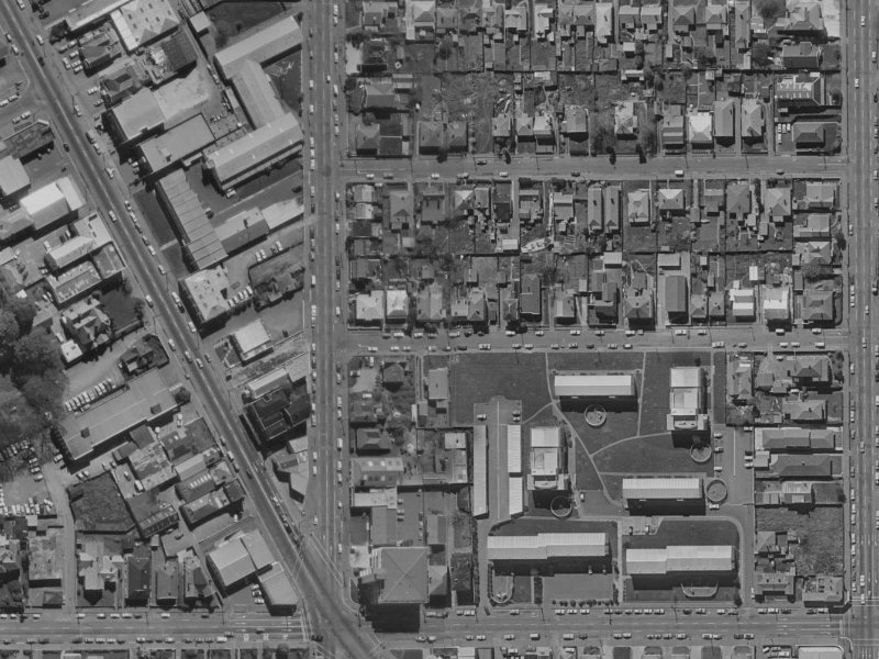 7A Conference Street from the air, 1970-1974