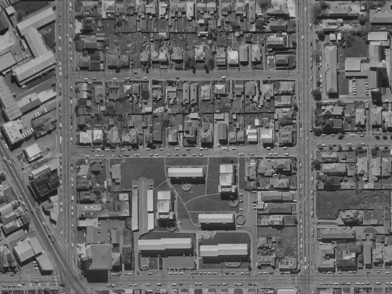 27A Conference Street from the air, 1970-1974