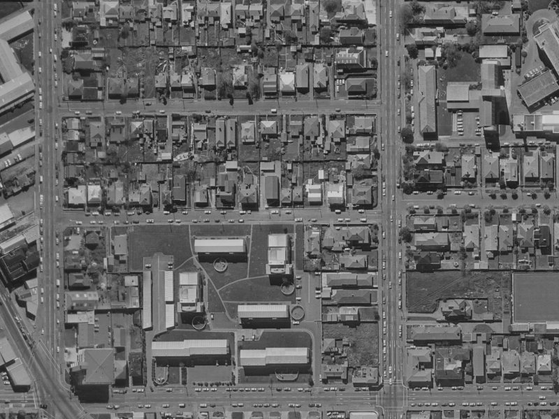 35 Conference Street from the air, 1970-1974