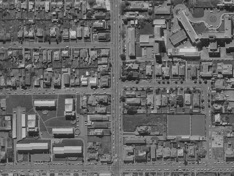 370 Durham Street North from the air, 1970-1974