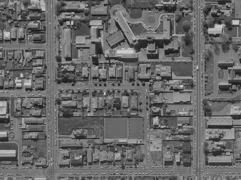 35 Gracefield Avenue from the air, 1970-1974