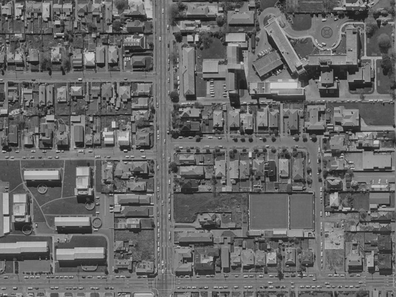 31 Gracefield Avenue from the air, 1970-1974