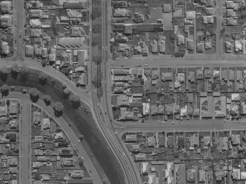 268A Fitzgerald Avenue from the air, 1970-1974