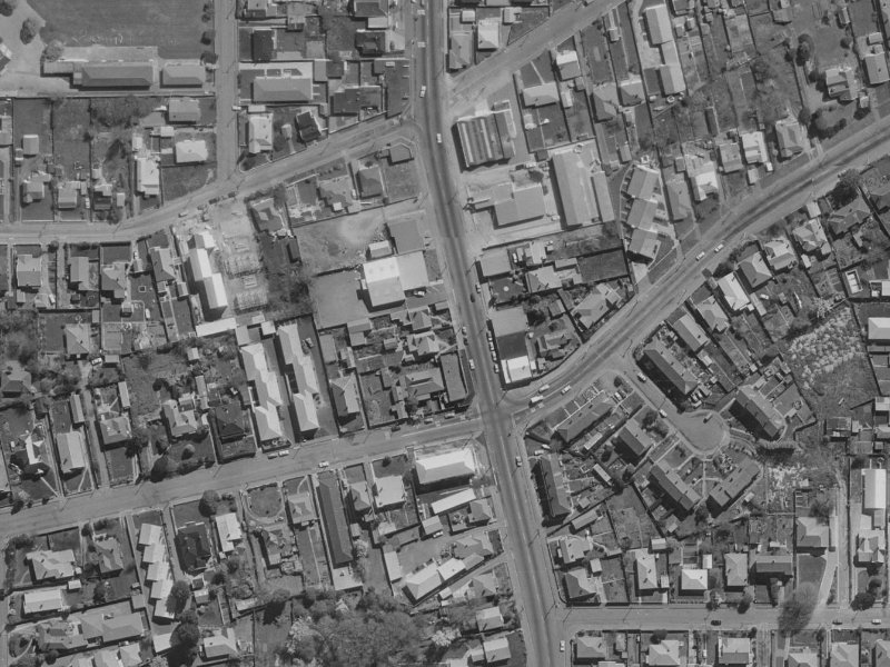 233 Stanmore Road from the air, 1970-1974