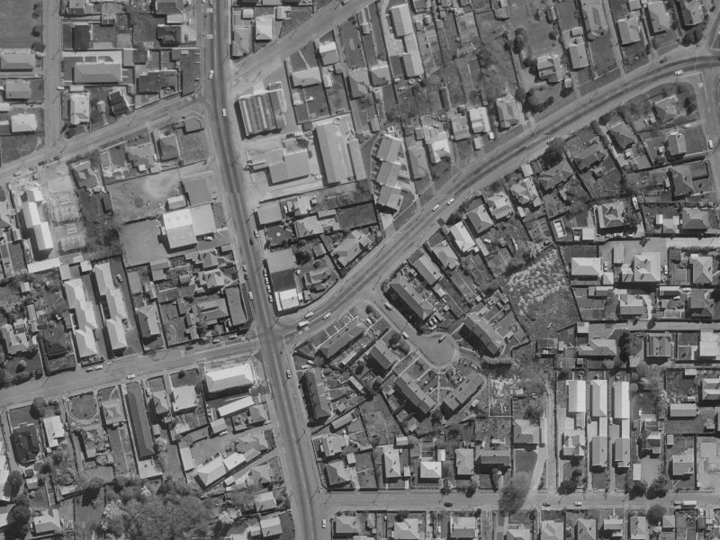 14 Swanns Road from the air, 1970-1974