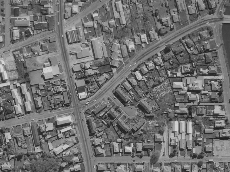 18 Swanns Road from the air, 1970-1974