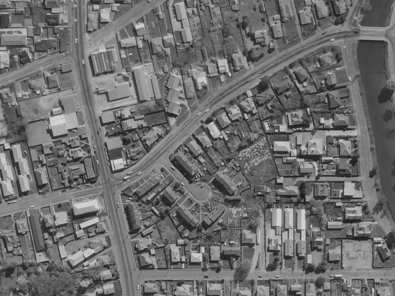 20 Swanns Road from the air, 1970-1974