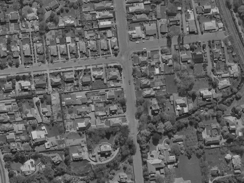 83 Harakeke Street from the air, 1970-1974